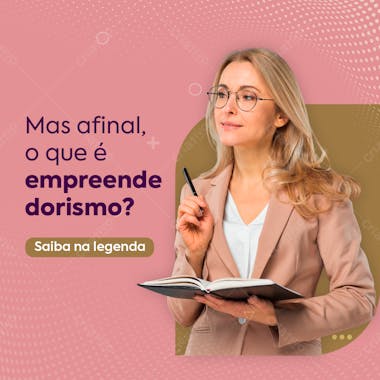 Social media empreendedorismo psd editável