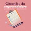 Social media checklist empreendedorismo psd editável