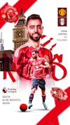 Flyer matchday bruno fernandes man. united