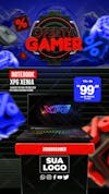 Dia do gamer oferta notebook para redes sociais stories