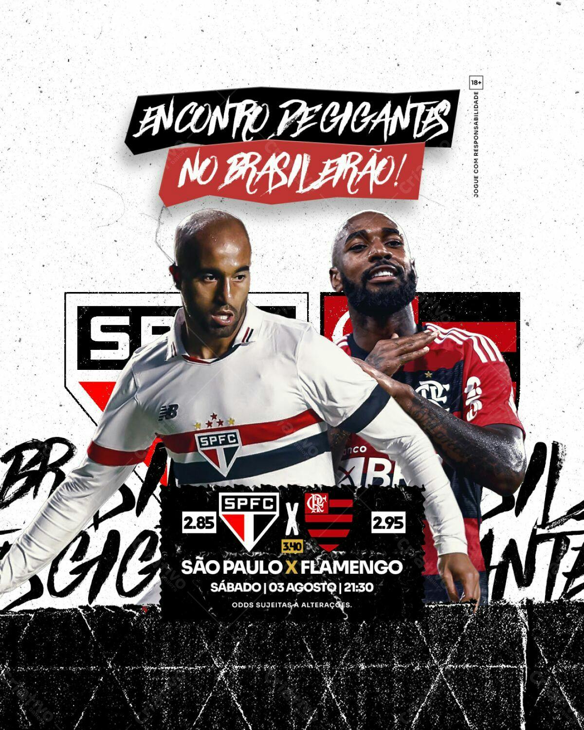 Flyer Encontro Gigantes Brasileirão PSD Editável