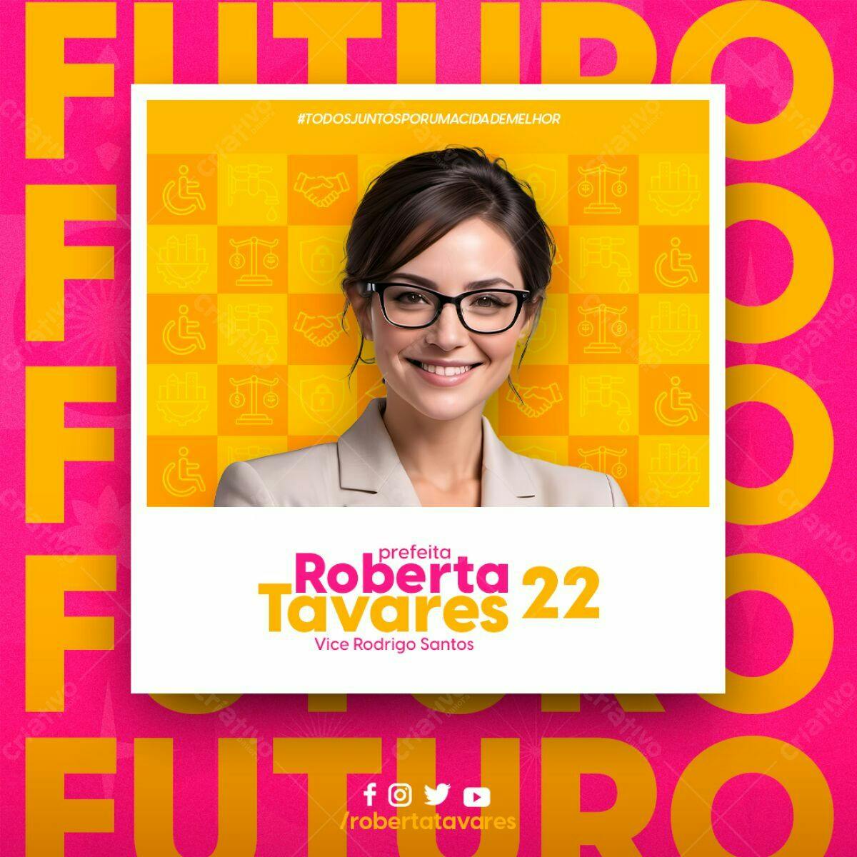 Postagem Política para Campanha Eleitoral PSD Editável