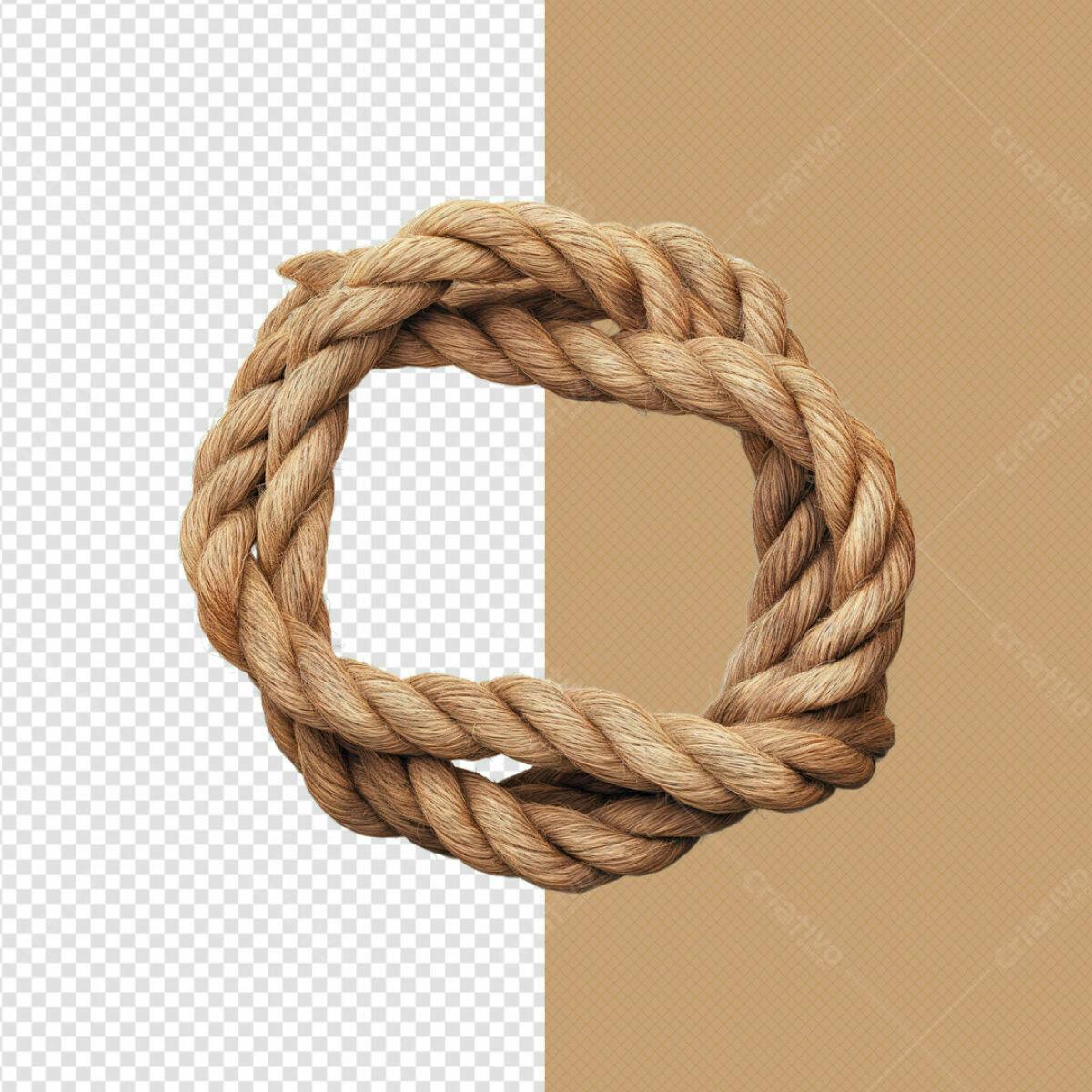 Moldura de Corda para Fotos PSD Editável