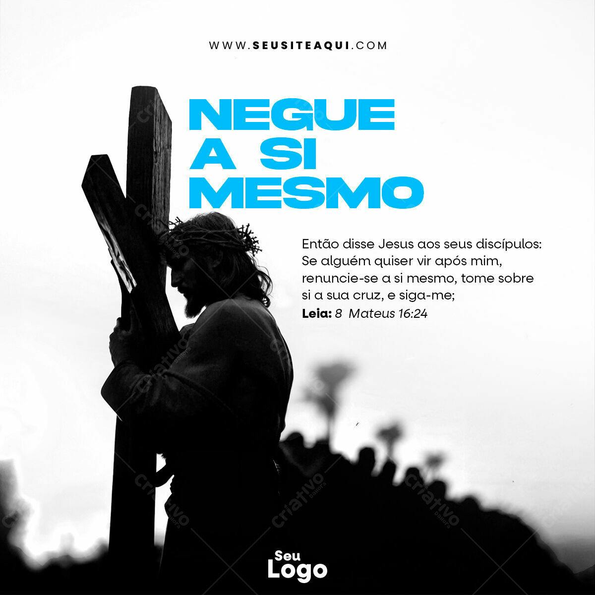 Post para Semana Santa PSD Editável