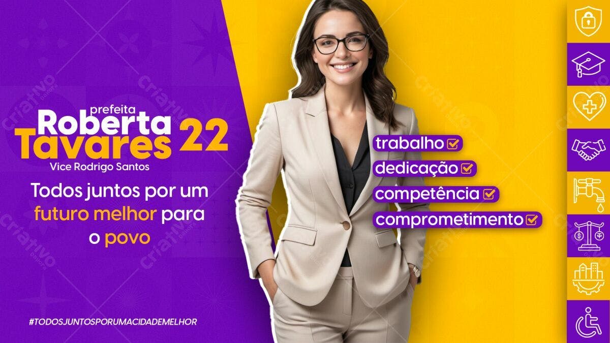 PSD para Campanha Política Eleitoral PSD Editável