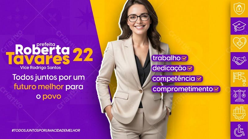 Arte para campanha politica