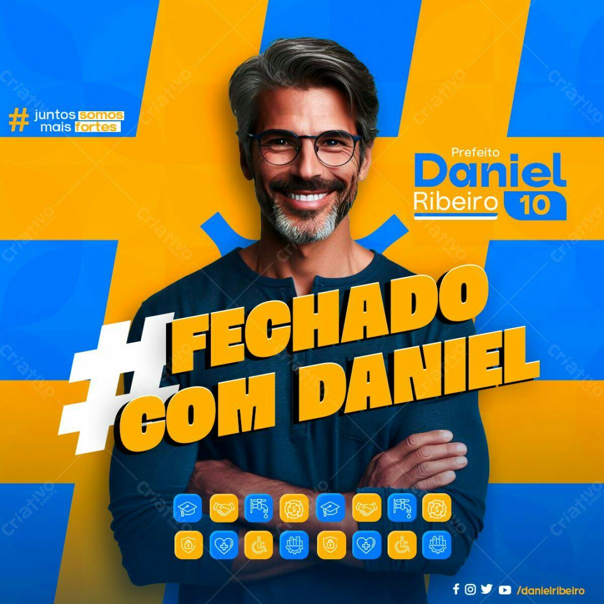 Postagem de Campanha Política PSD Editável