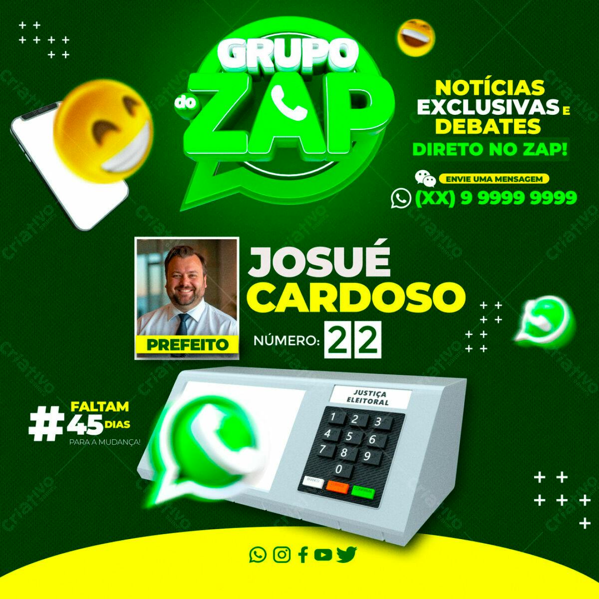 Flyer de Campanha Política PSD Editável