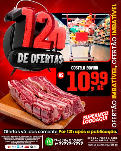 Encarte Post Unidade 12H De Oferta