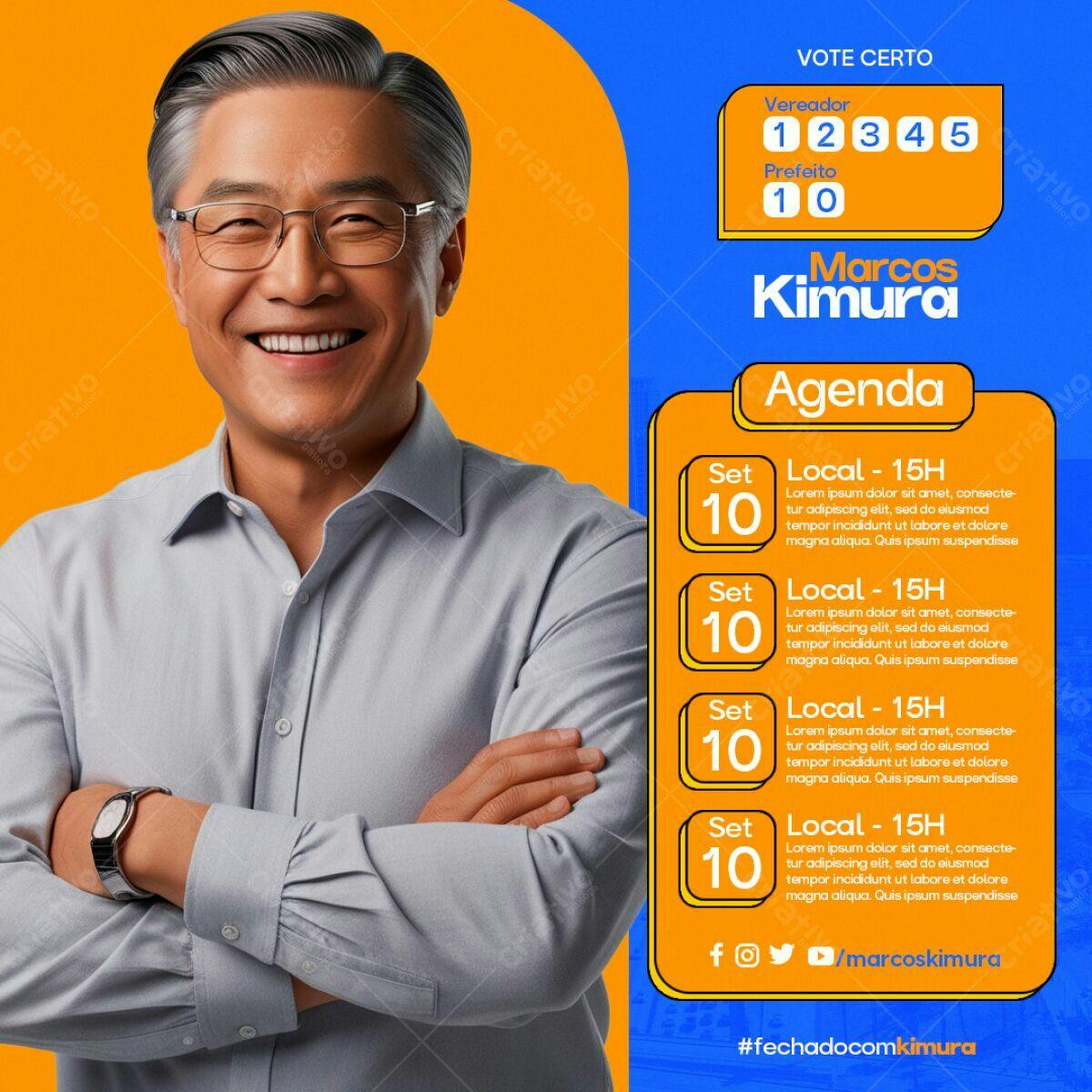 Flyer Eleições PSD Editável