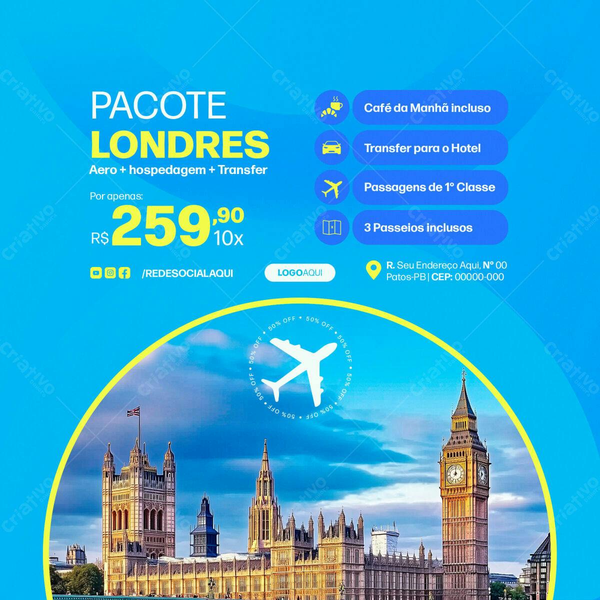 Pacote Londres PSD Editável