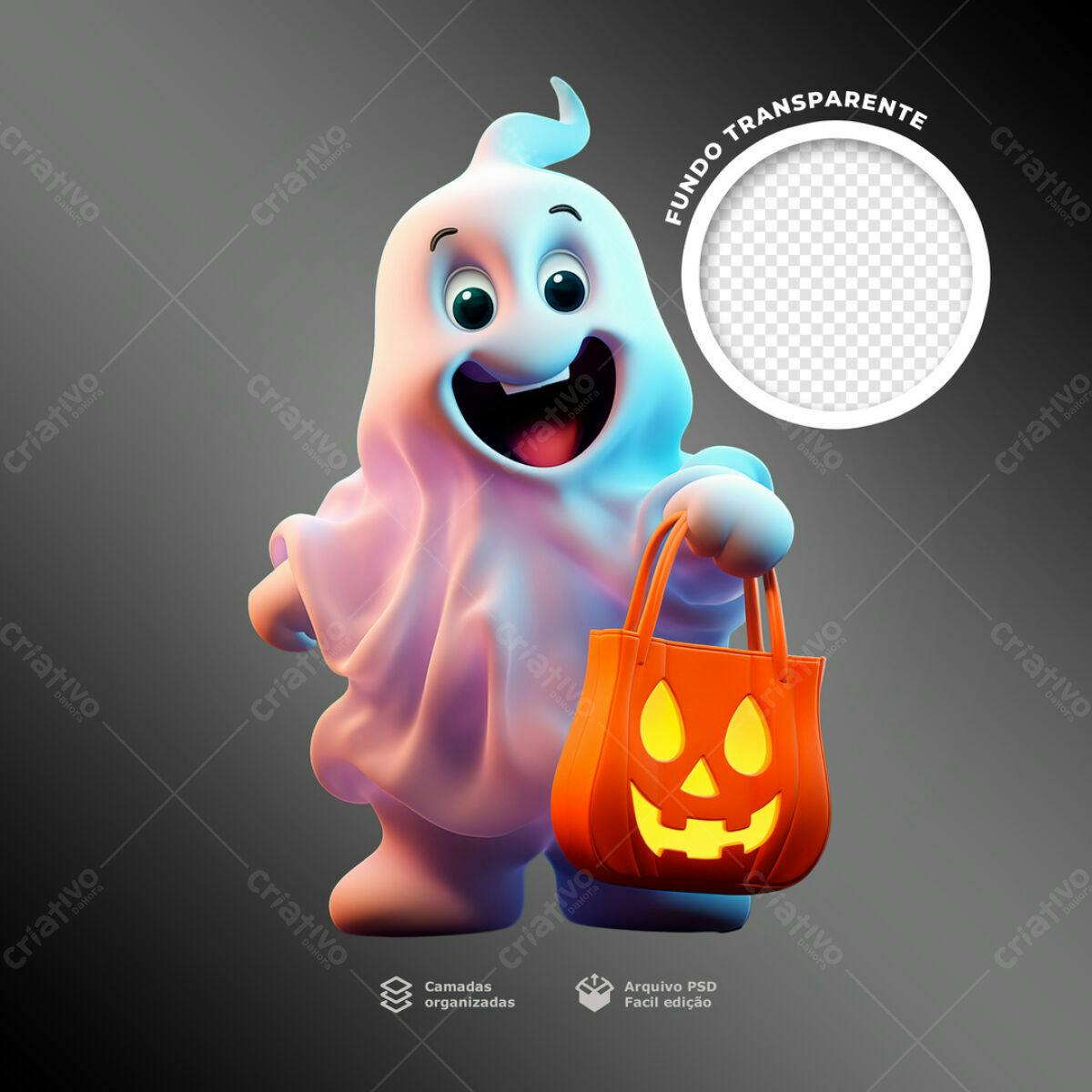 Postagem de Halloween PSD Editável
