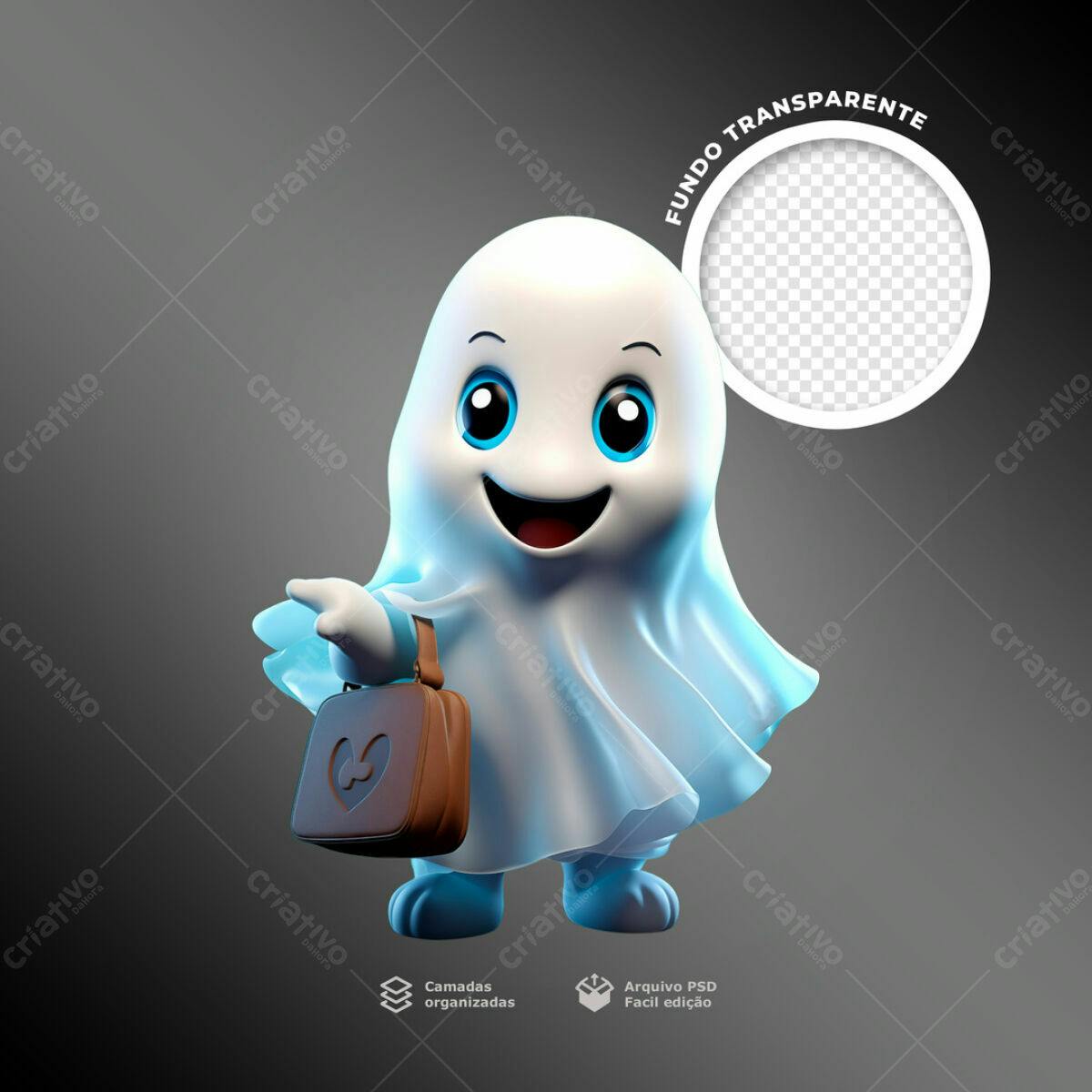 Post para Halloween PSD Editável