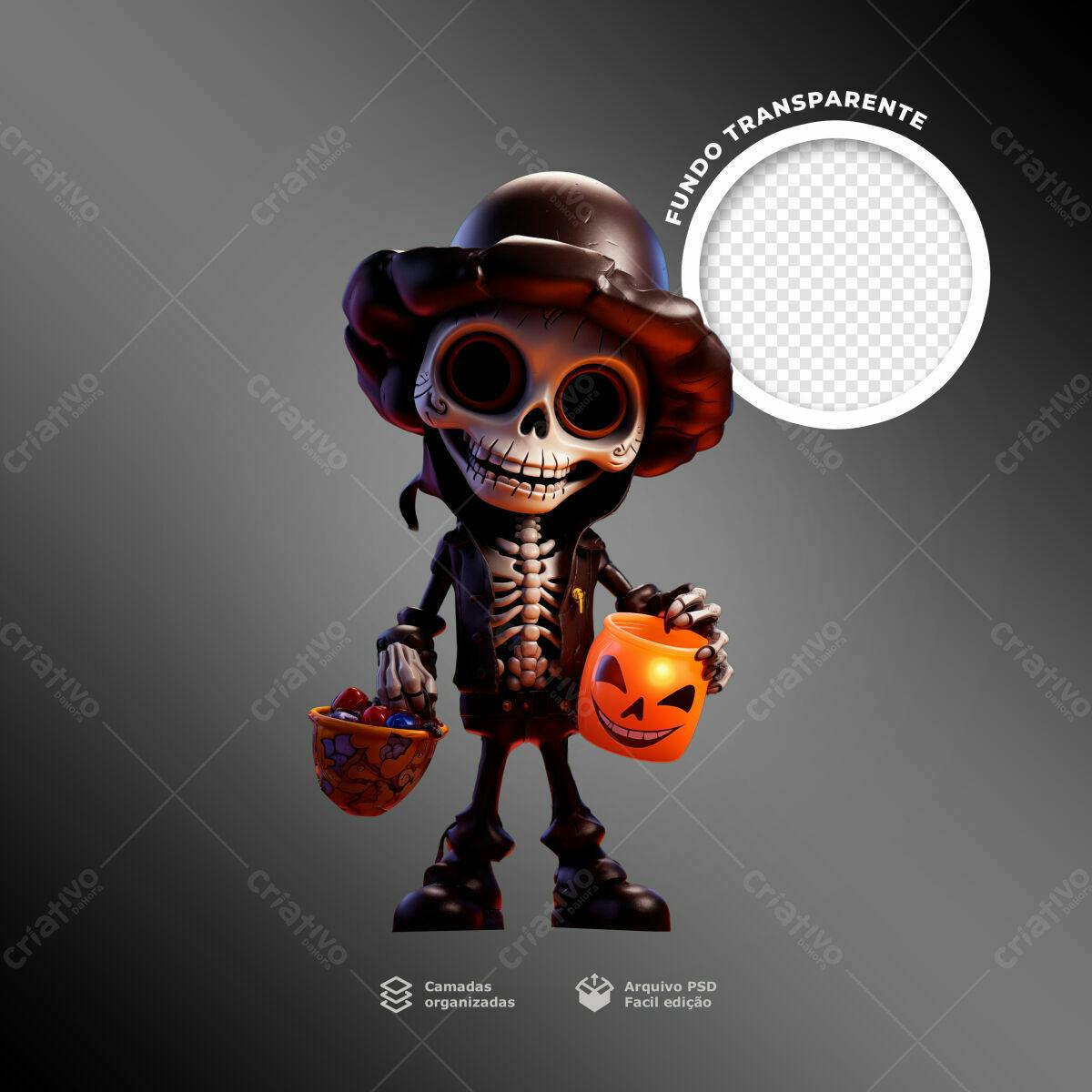 Postagem para Halloween PSD Editável