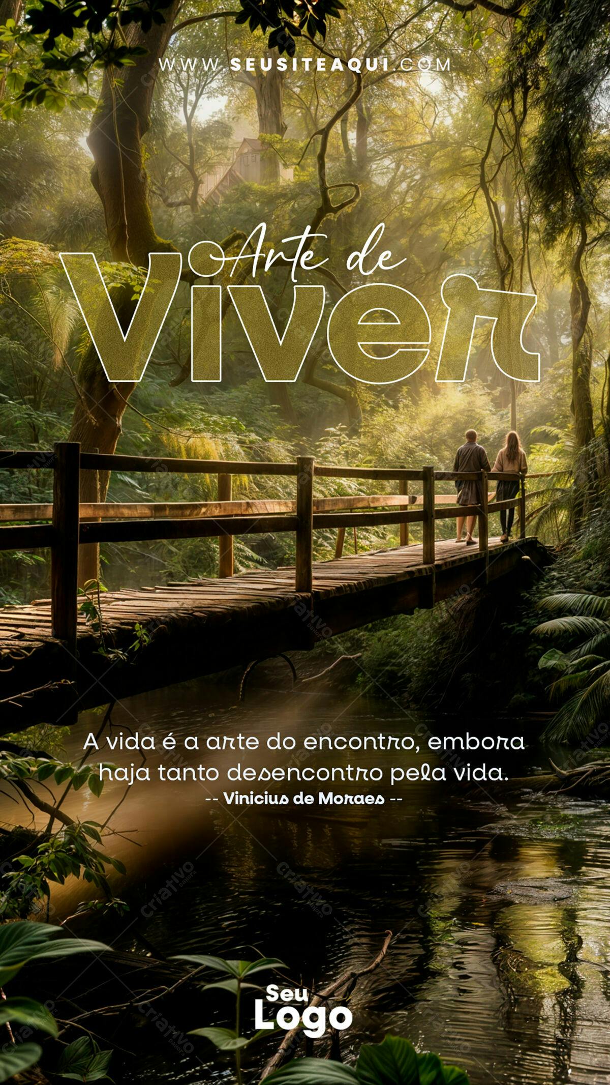 Flyer Arte de Viver PSD Editável