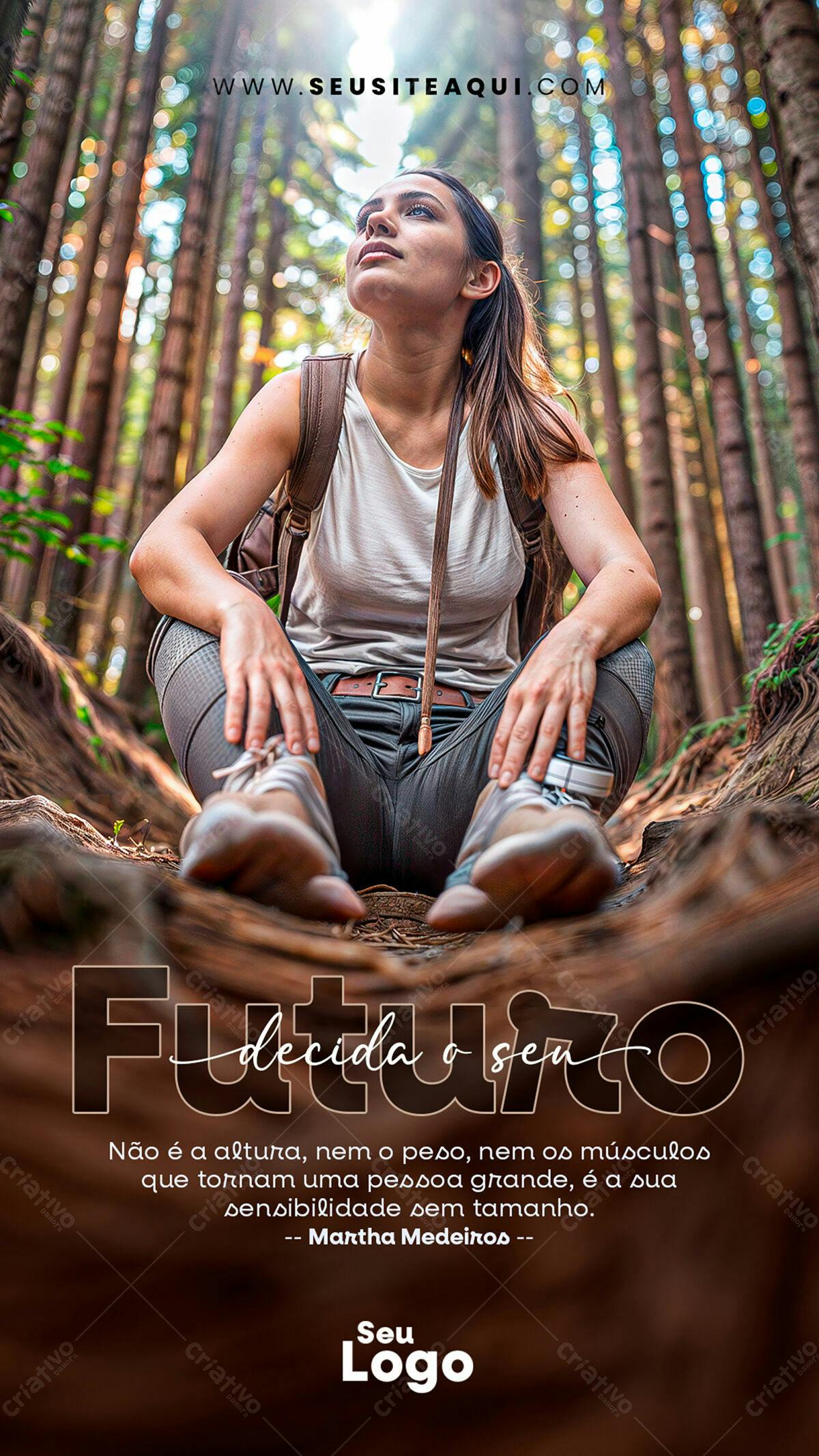 Post para Inspiração Motivacional PSD Editável