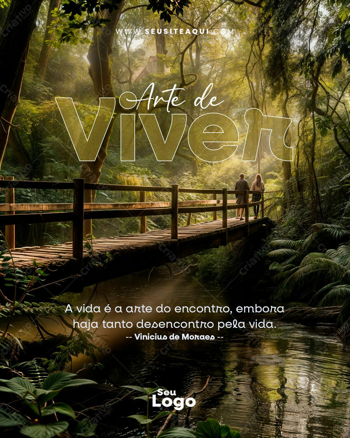 Flyer Inspiracional Natureza PSD Editável