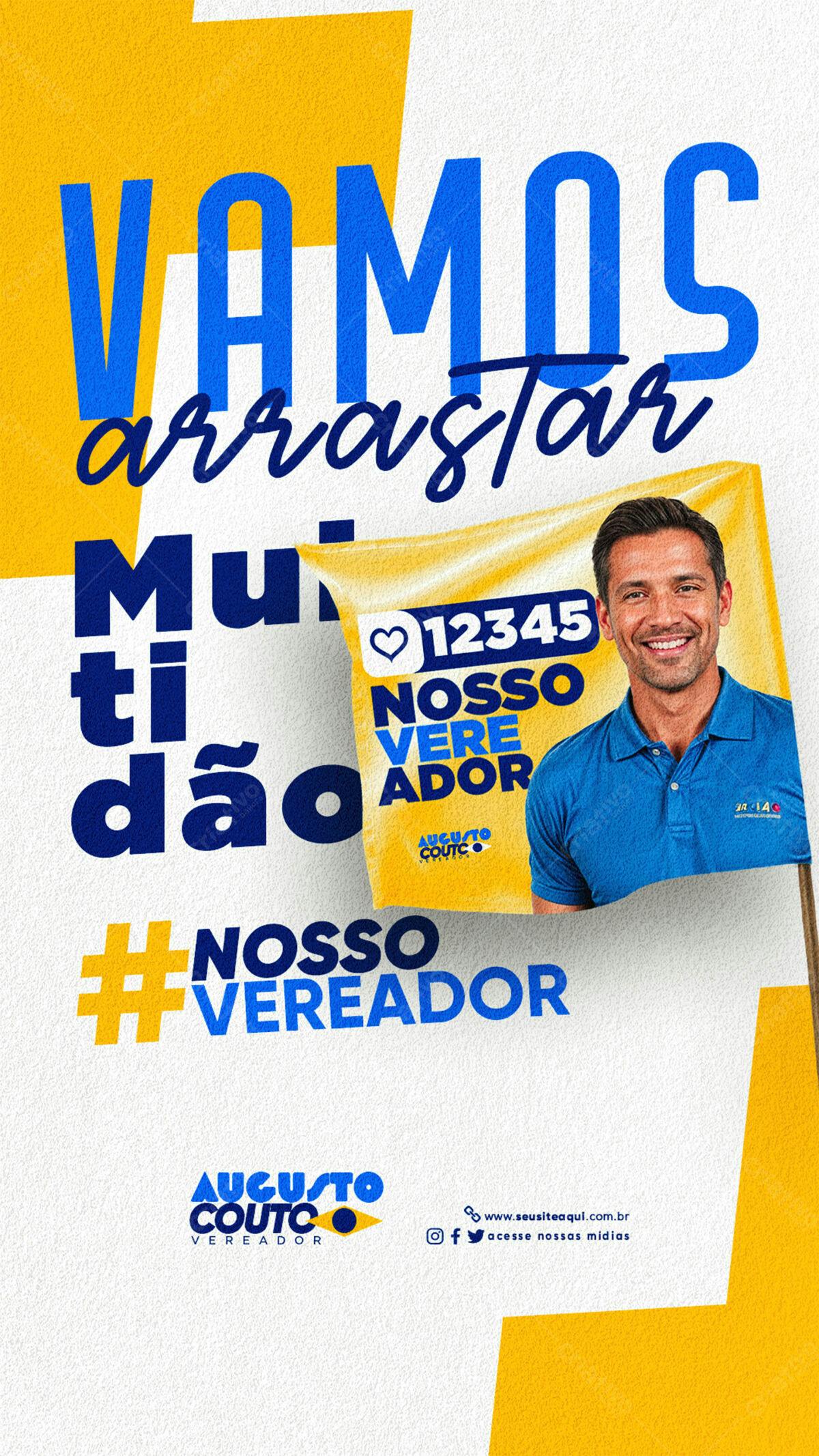Flyer de Campanha Política PSD Editável