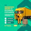 Transporte seguro de encomendas e documentos social media feed