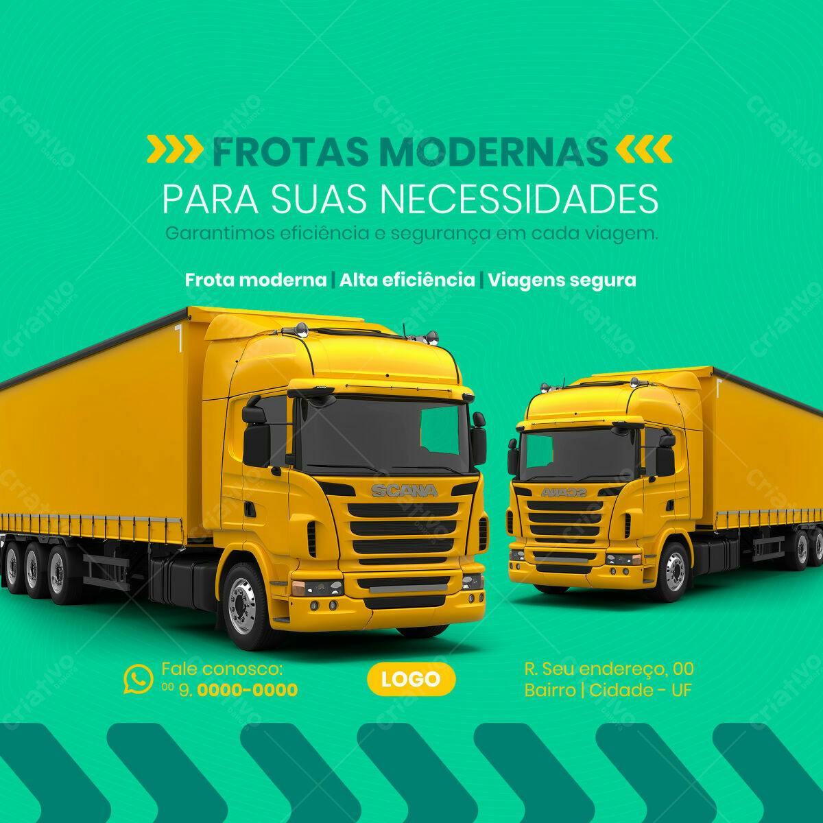 Banner para Empresa de Transportes PSD Editável
