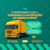 Compromisso com cliente transportadora social media feed