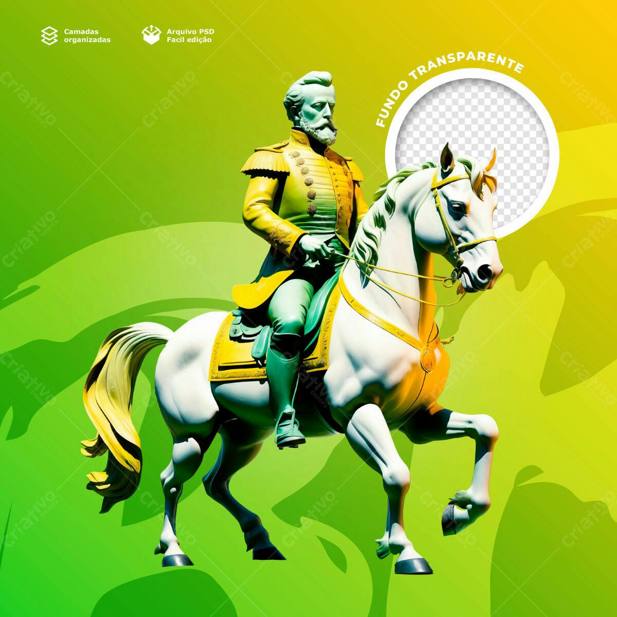 Postagem de Redes Sociais com Cavaleiro PSD Editável