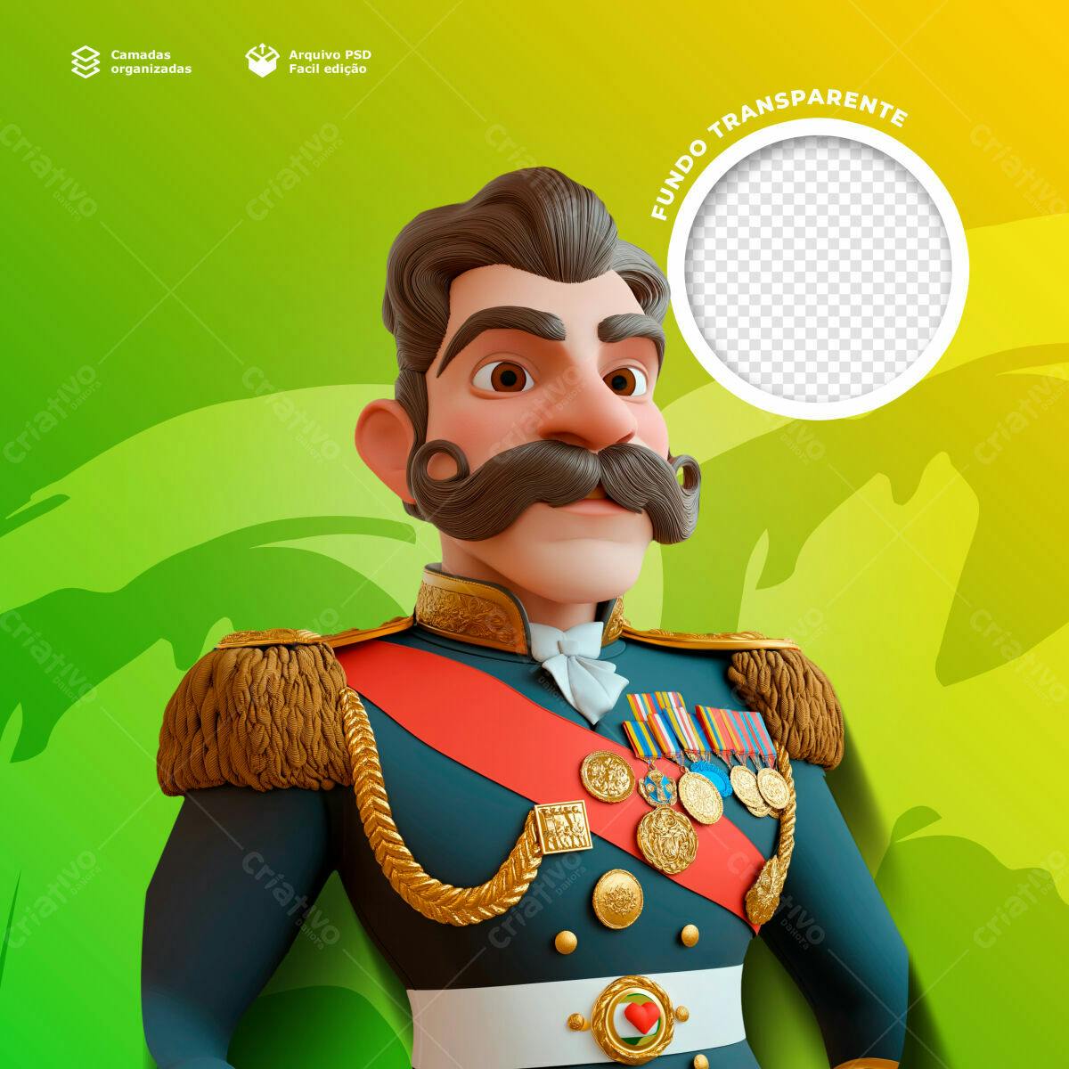 Postagem de Redes Sociais 7 de Setembro PSD Editável