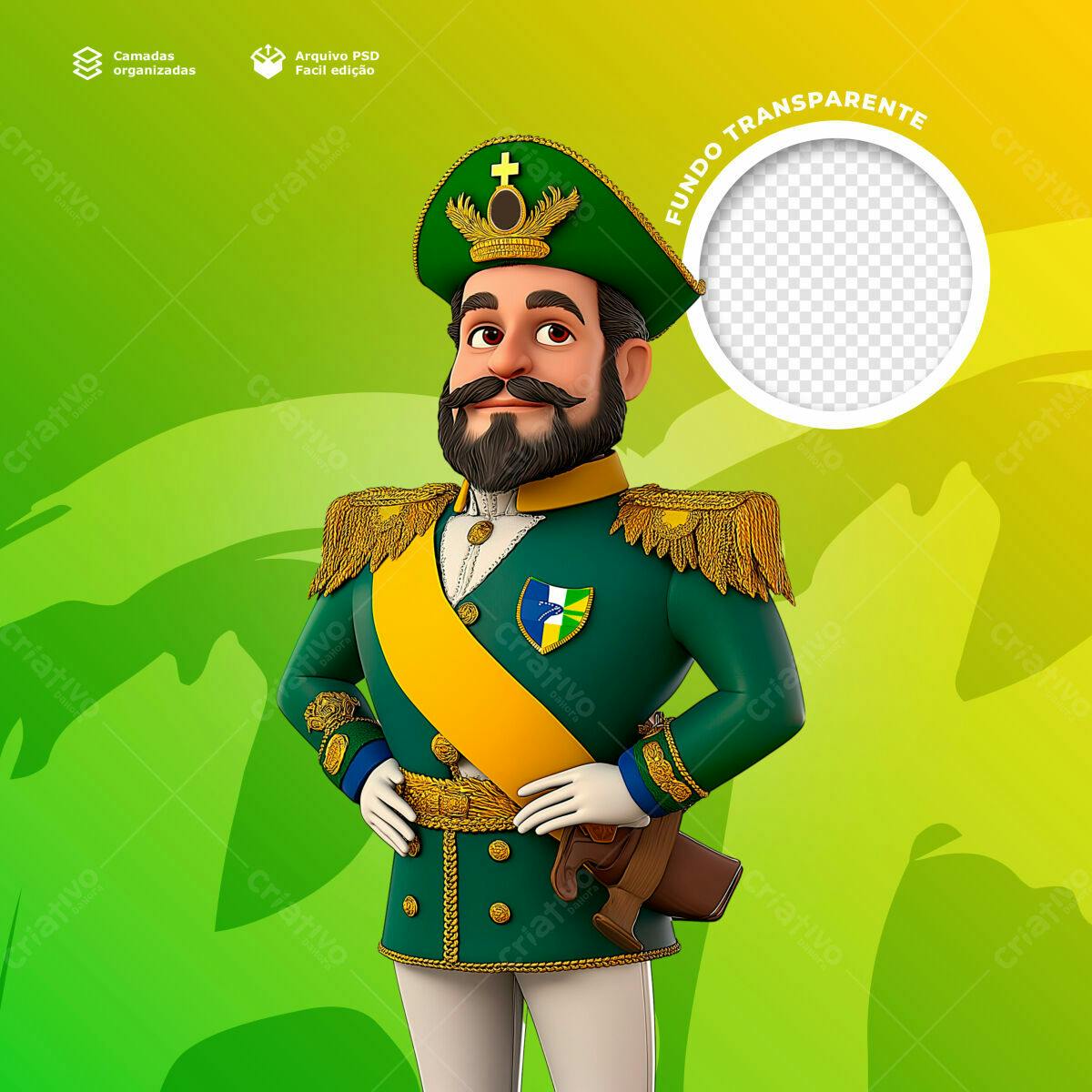 Postagem de Redes Sociais 7 de Setembro PSD Editável