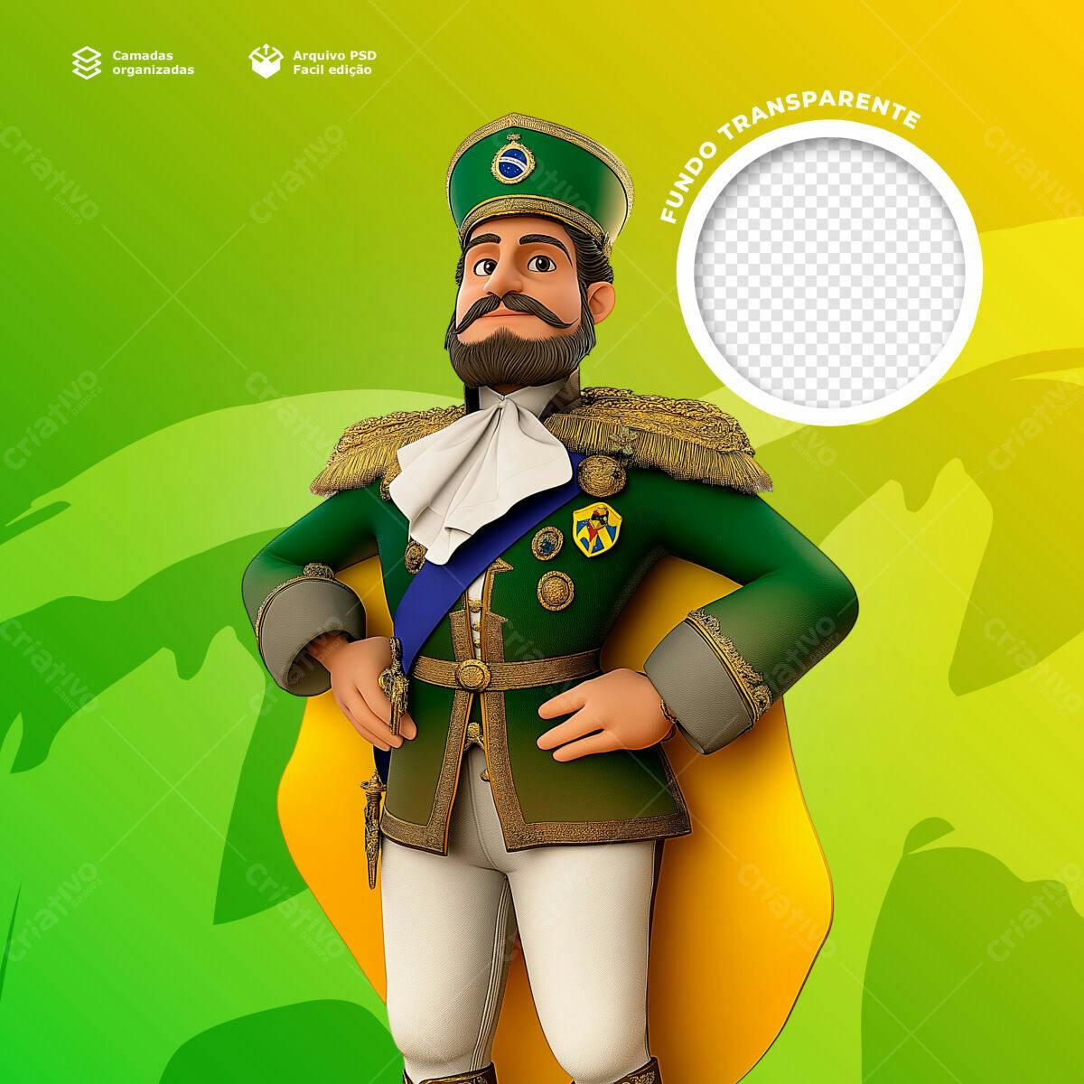 Postagem de Redes Sociais 7 de Setembro PSD Editável