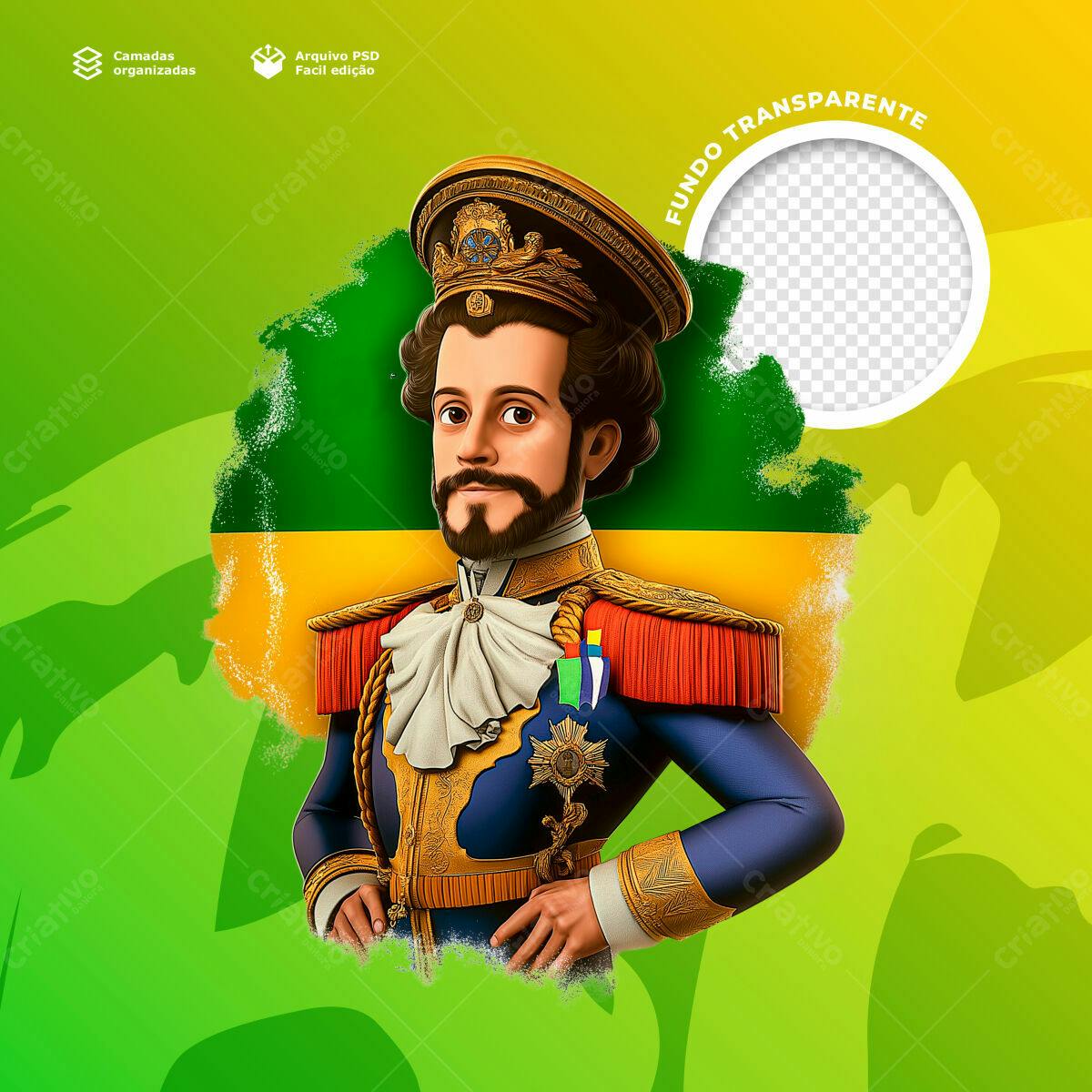 Postagem Dia da Independência PSD Editável