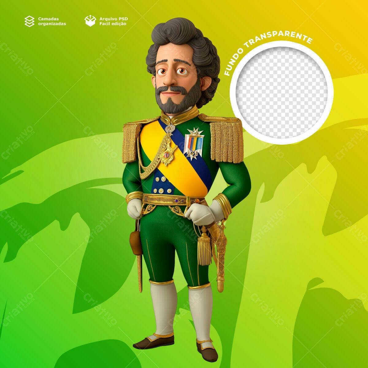 Postagem de Redes Sociais 7 de Setembro PSD Editável