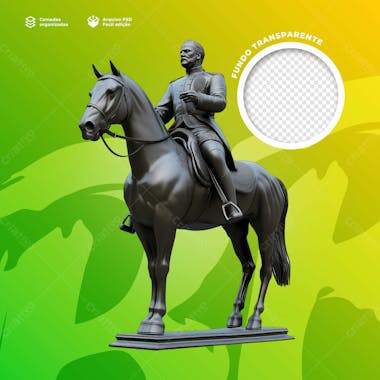 Estatua 3d para composição 7 de setembro 60