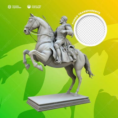 Estatua 3d para composição 7 de setembro 61