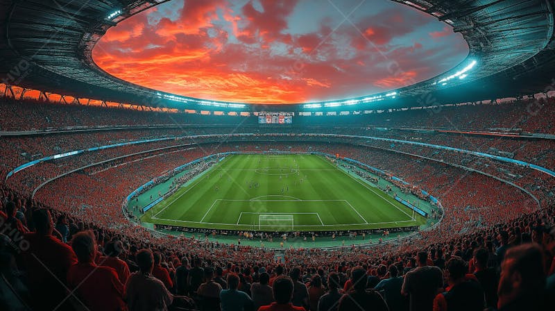 Imagem de estadio de futebol para composição esportivas