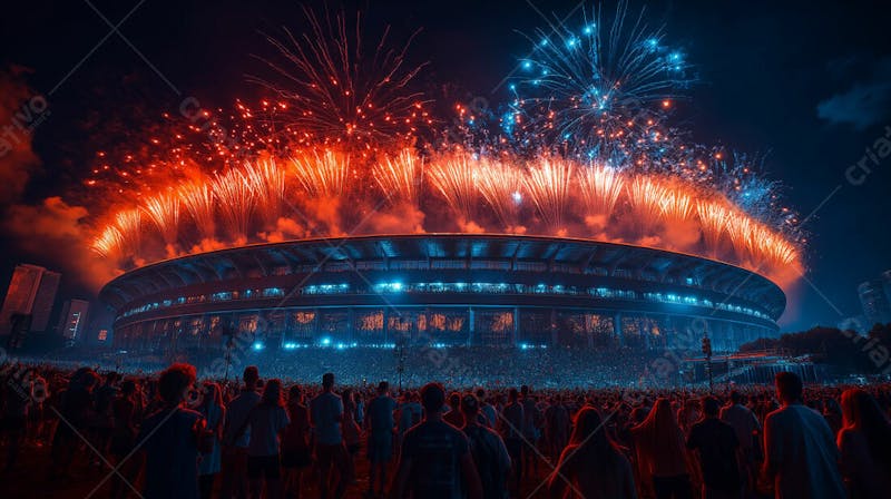 Imagem de estadio de futebol para composição esportivas