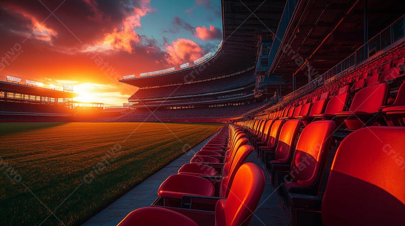 Imagem de estadio de futebol para composição esportivas