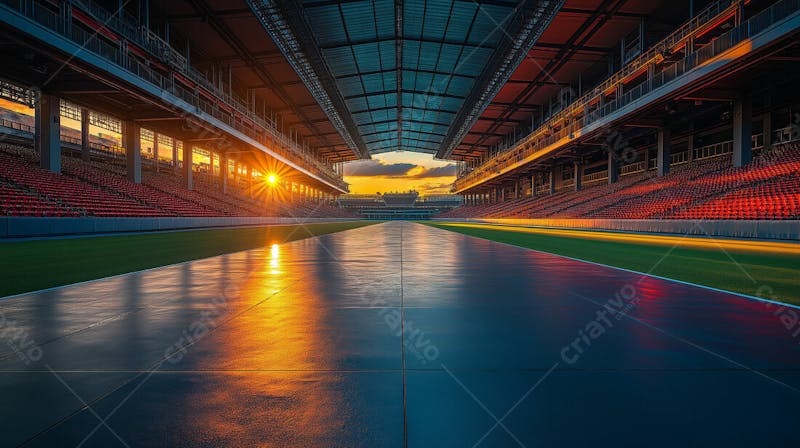 Imagem de estadio de futebol para composição esportivas