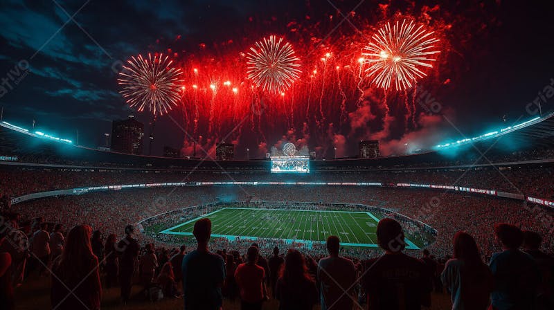 Imagem de estadio de futebol para composição esportivas