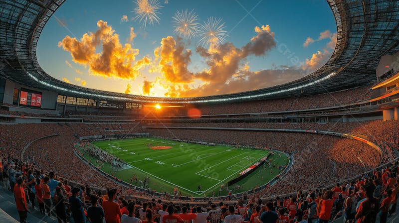 Imagem de estadio de futebol para composição esportivas