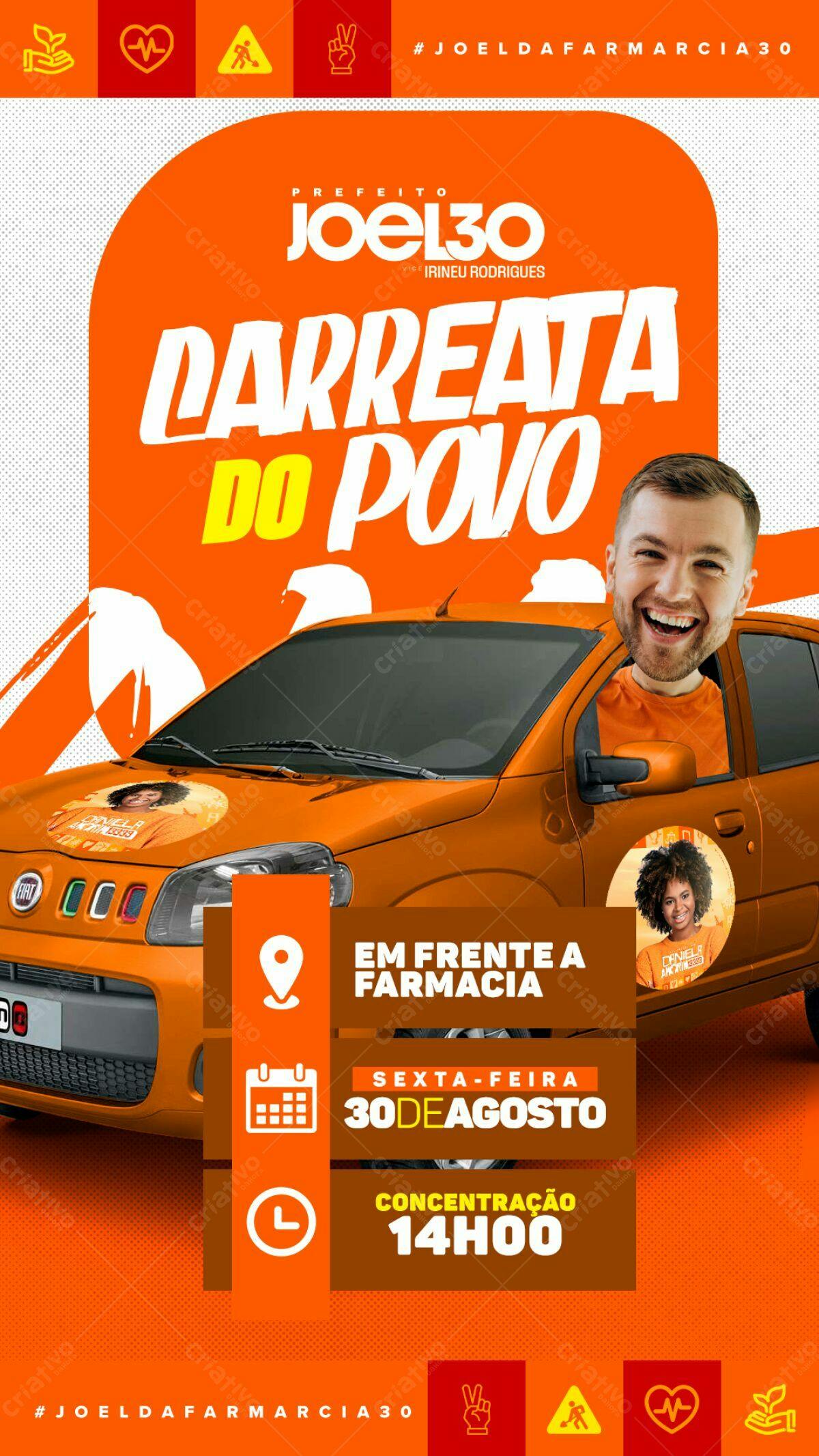 Flyer Evento Político PSD Editável