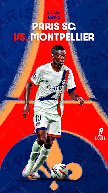 Flyer matchday dembele psg