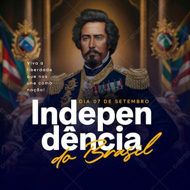 Independência do brasil dia 7 de setembro feed feriado