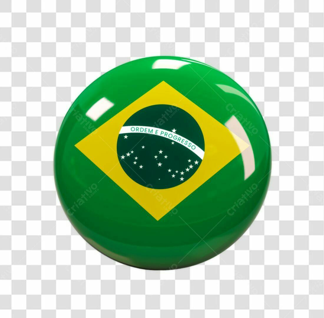 Ícone Bandeira Brasil PNG com fundo transparente