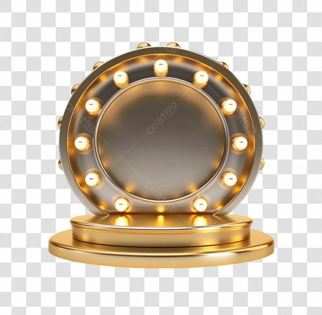 Moldura PNG com fundo transparente para premiação