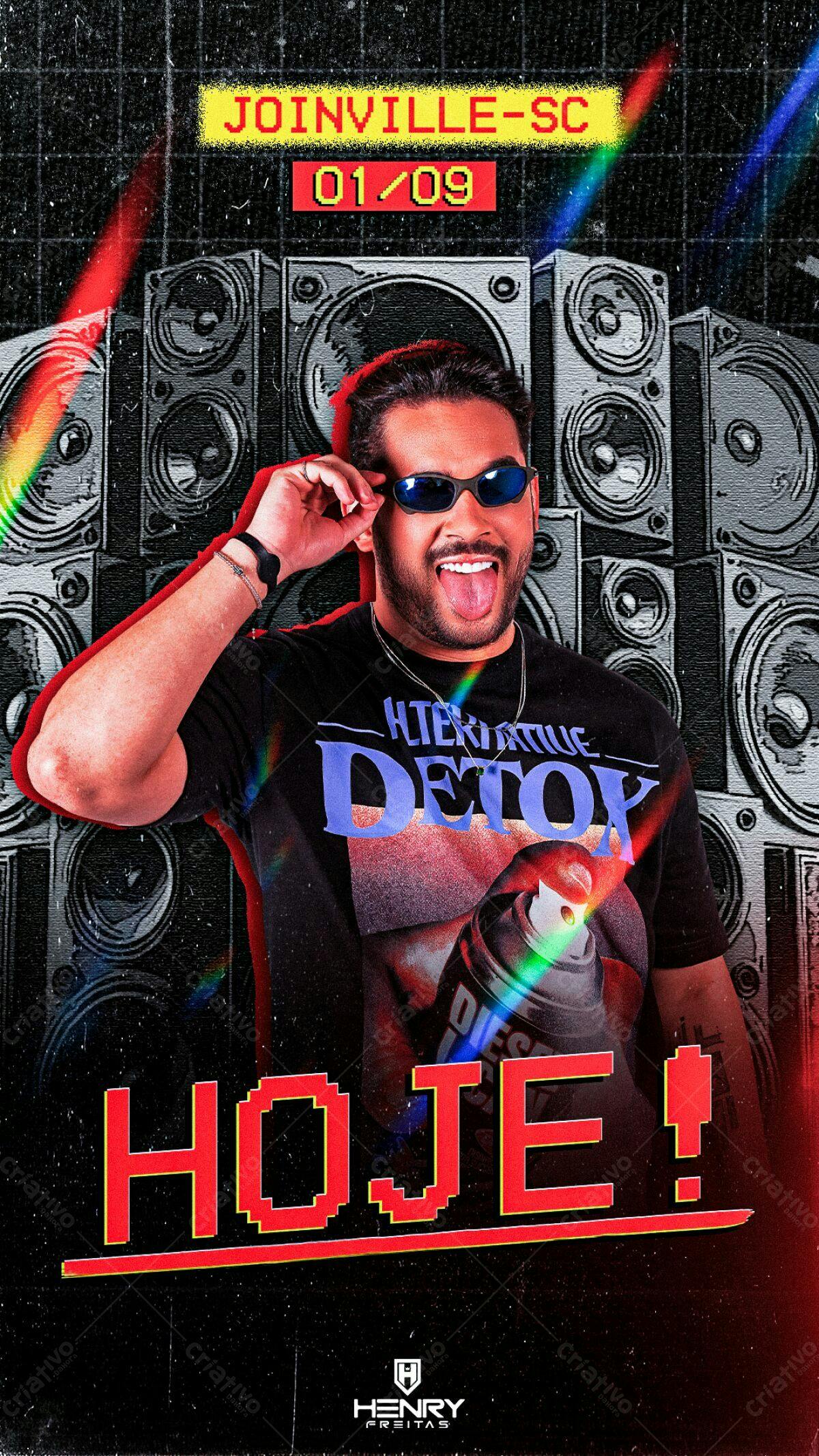 Flyer para Evento Musical em Joinville PSD Editável
