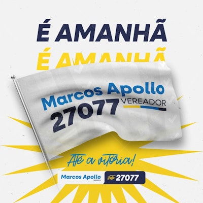 Banner Eleitoral Marcos Apollo PSD Editável