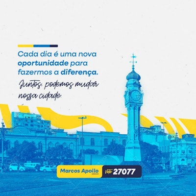 Post para Campanha Política PSD Editável