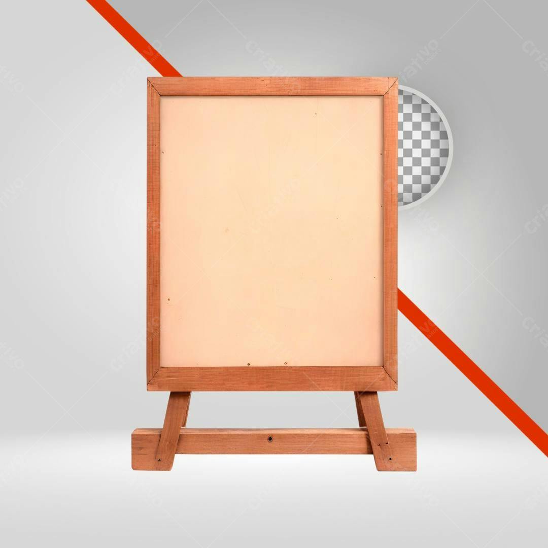 Quadro de Madeira PNG com fundo transparente