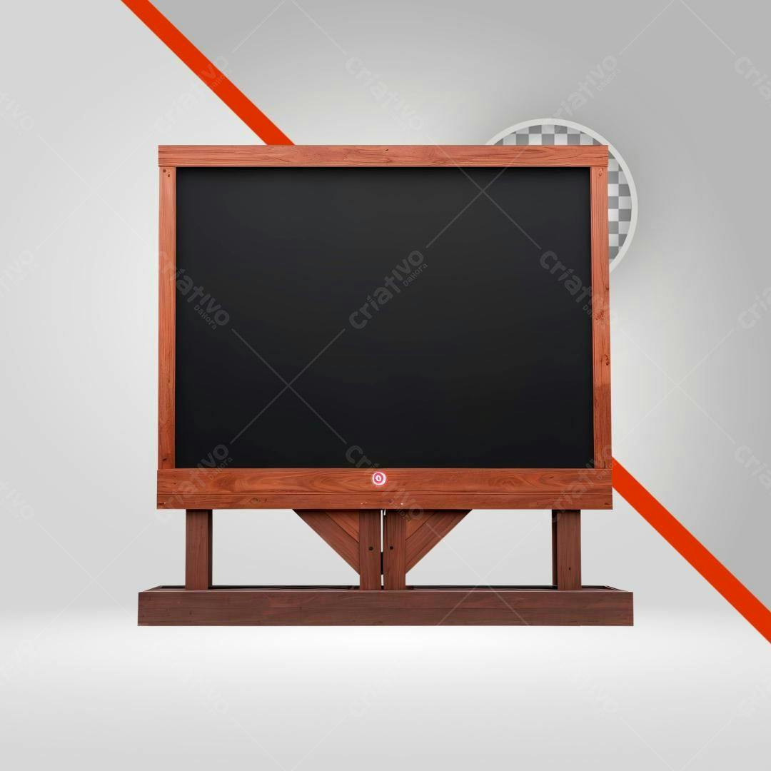 Quadro Negro Mockup PNG com fundo transparente