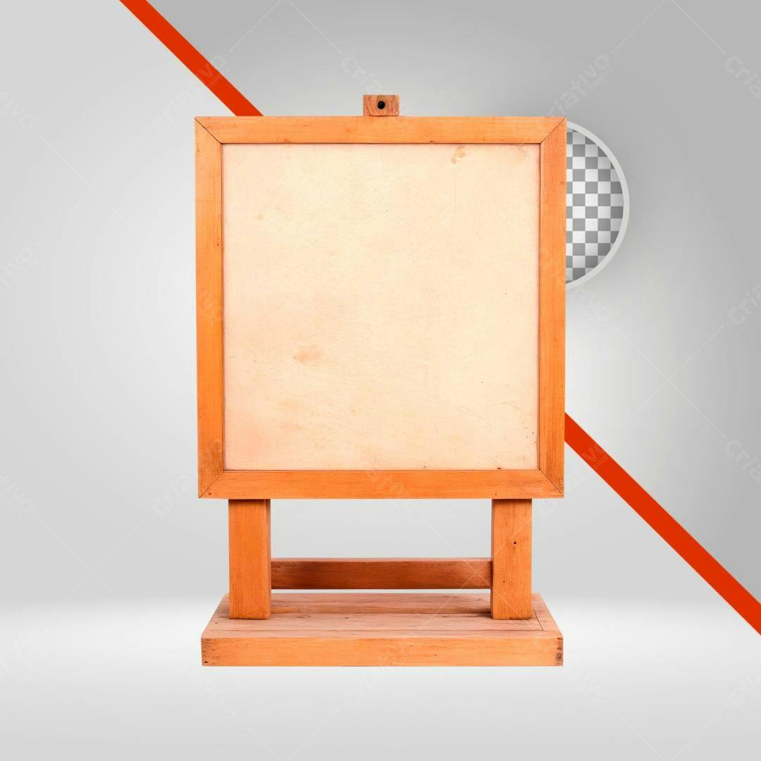 Quadro de Madeira PNG com fundo transparente